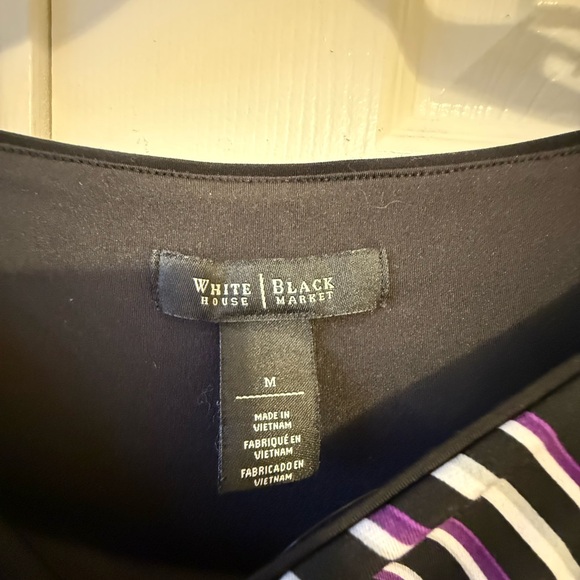 White House Black Market Diamond Pattern Dress - Picture 2 of 2